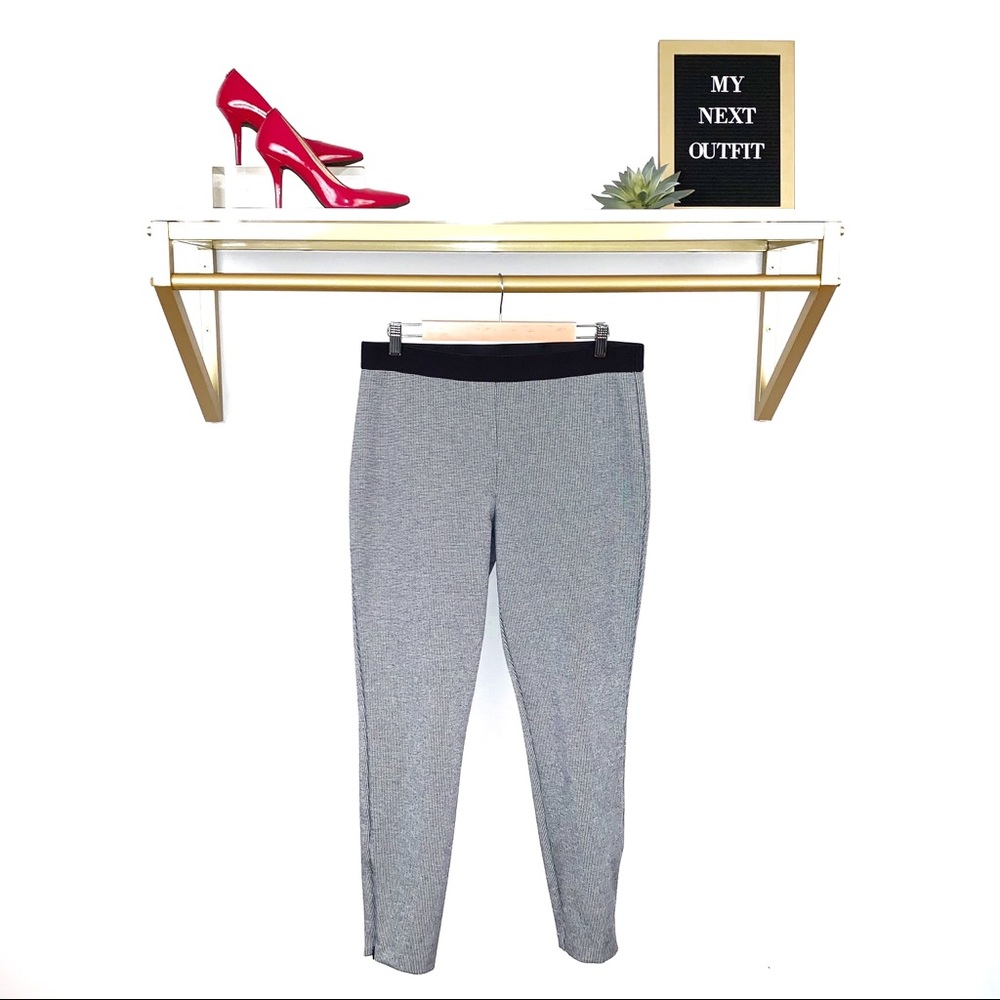 Talbots Skinny Zipper Ankle Herringbone Pants
